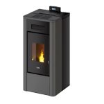 STUFA A PELLET IDRO RIVER 16 ANTRACITE VENTILATA WIFI