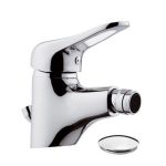 Miscelatore monocomando per bidet con scarico e aeratore regolabile