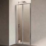 Box Doccia Hexa Soffietto 87-91 cm Vetro Trasparente 6mm Cromato