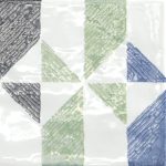 Polveri Vietresi Decoro Nerano 22.5x22.5 cm 1^Scelta T.2 La Fenice