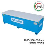 Cassone Porta Attrezzi Polieri 1800x530x550 mm Portata 400 Kg
