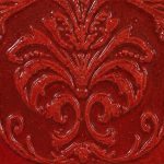 Armonie Listello Damasco Rosso 5x40 cm Idea Ceramica